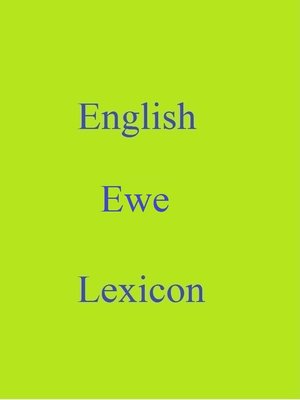 cover image of English Ewe Lexicon